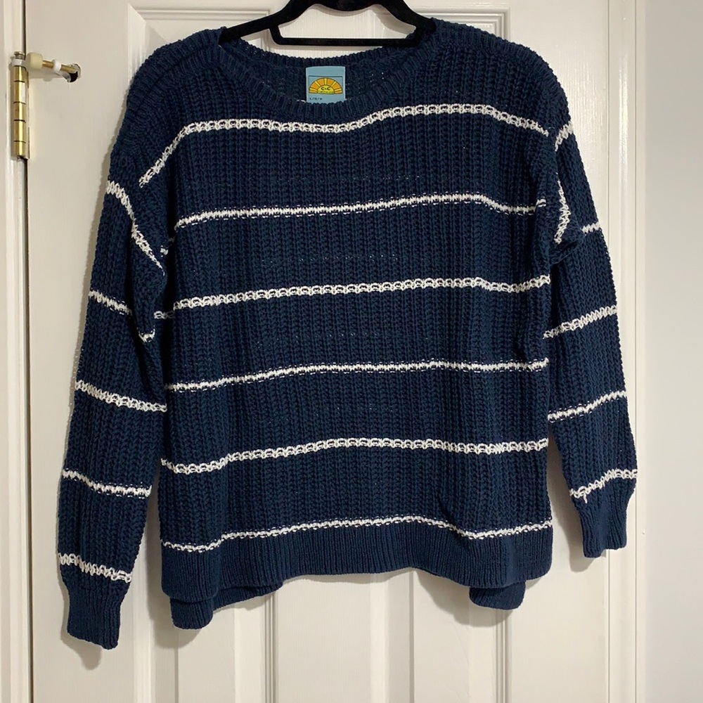 Blue & White Stripe Sweater